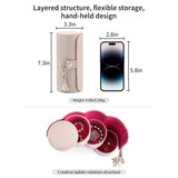 3-Layer Rotating Travel Jewelry Organizer