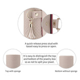 3-Layer Rotating Travel Jewelry Organizer
