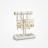 Quiet Luxe 2-Tier Jewelry Holder Organizer with Tray