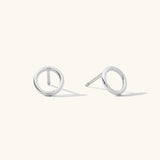 Karma Circle Stud Earrings