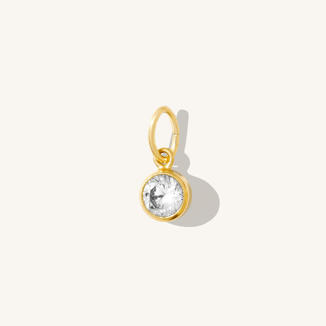 April Birthstone Charm (Diamond) – Soie & Stone