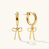 Bow Hoop Earrings