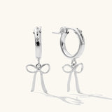 Bow Hoop Earrings
