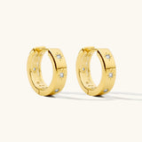 Starburst Huggie Earrings