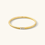 Triple Pavé CZ Stacking Ring