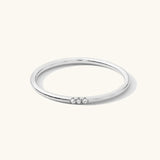 Triple Pavé CZ Stacking Ring
